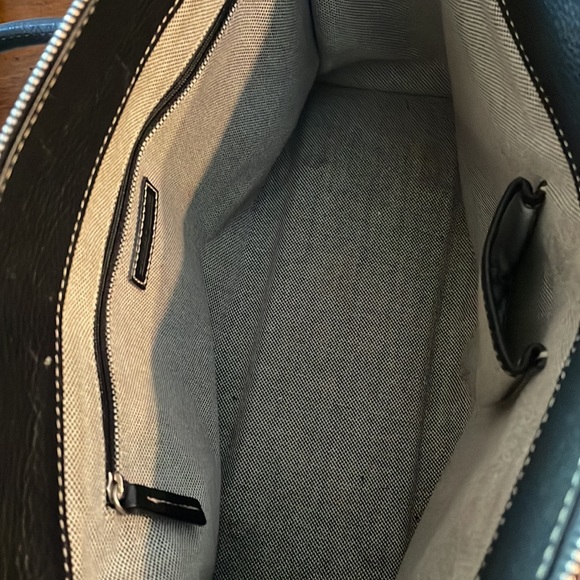 Dooney & Bourke pebble grain leather satchel with silver hardware - Picture 6 of 6